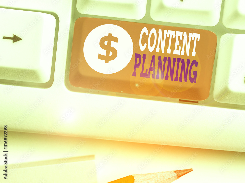 Poster handwriting text writing content planning. conceptual photo establish a fluid workflow around the cr