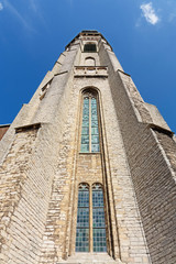 Fototapeta na wymiar Abbey tower called Lange Jan. In Middelburg, The Netherlands 3