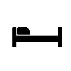 Bed icon on a white background. vector