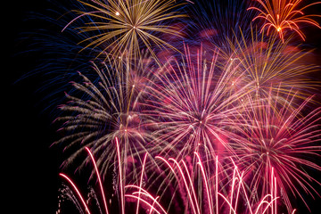 Obraz premium beautiful colorful fireworks
