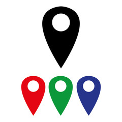 Sign geolocation icon. location.vector