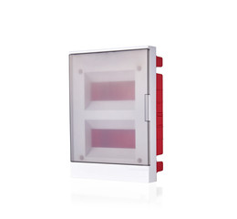 white fuse box isolated style.