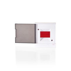 white fuse box isolated style.