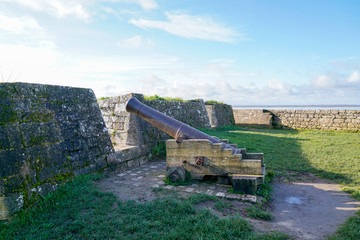 cannon interior building fortress of Blaye Citadel France