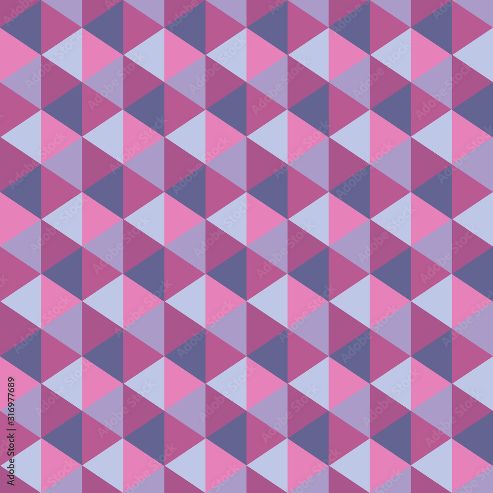 Aufkleber abstract seamless vector pattern. wallpaper in geometric ornamental style for design. triangles back