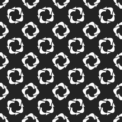Fototapeta premium Seamless pattern for interface design. Refresh and reload arrows icon background. 