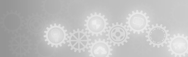 Cogs and gear wheel mechanisms Abstract background