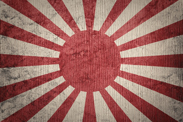 Grunge Rising Sun Japan flag. Japan flag with grunge texture.
