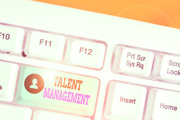 Writing note showing Talent Management. Business concept for anticipation of required huanalysis...