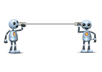 robot with blank sign