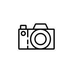 camera icon design line style. Perfect for application, web, logo and presentation template