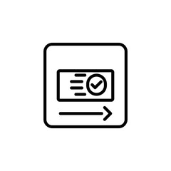 power on icon design line style. Perfect for application, web, logo and presentation template