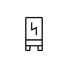 charge power icon design line style. Perfect for application, web, logo and presentation template
