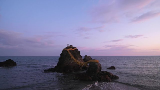 Sunrise at Meoto-iwa, Mie Prefecture, Japan