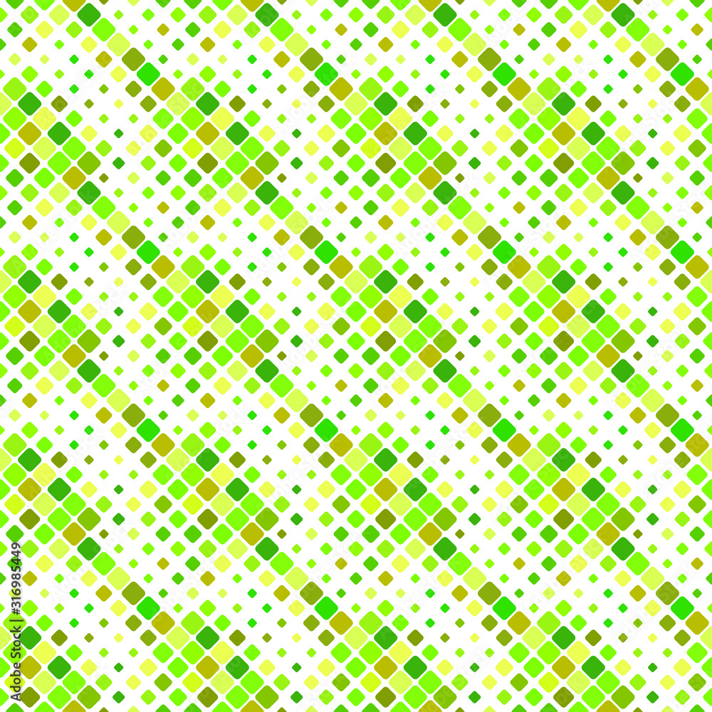 Poster diagonal square pattern background - abstract geometrical colorful vector graphic design from rounde