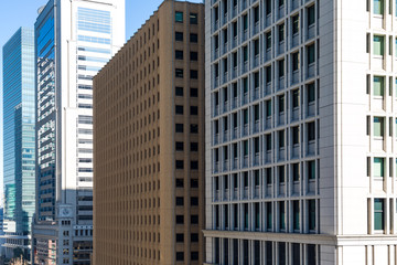 Obraz premium (東京都ｰ都市風景)大手町のオフィスビル４