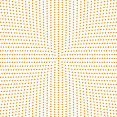 Halftone round square pattern background - circular vector graphic design