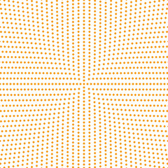 Halftone round square pattern background - circular vector graphic design