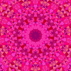 Colorful geometrical polygonal round tiled pattern mandala background - abstract psychedelic vector graphic