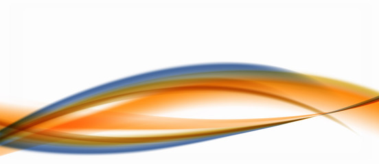 Trendy abstract wave blur pattern, multicolored lines on white background for wallpaper design. Colorful background vector. Creative vector element.