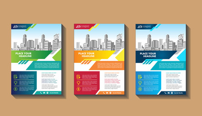 Template vector design for Brochure, Annual Report, Magazine, Poster, Corporate Presentation, Portfolio, Flyer, layout