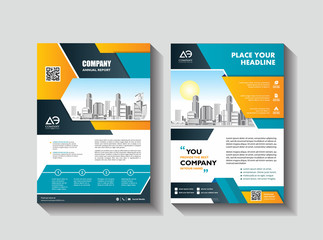 Template vector design for Brochure, Annual Report, Magazine, Poster, Corporate Presentation, Portfolio, Flyer, layout