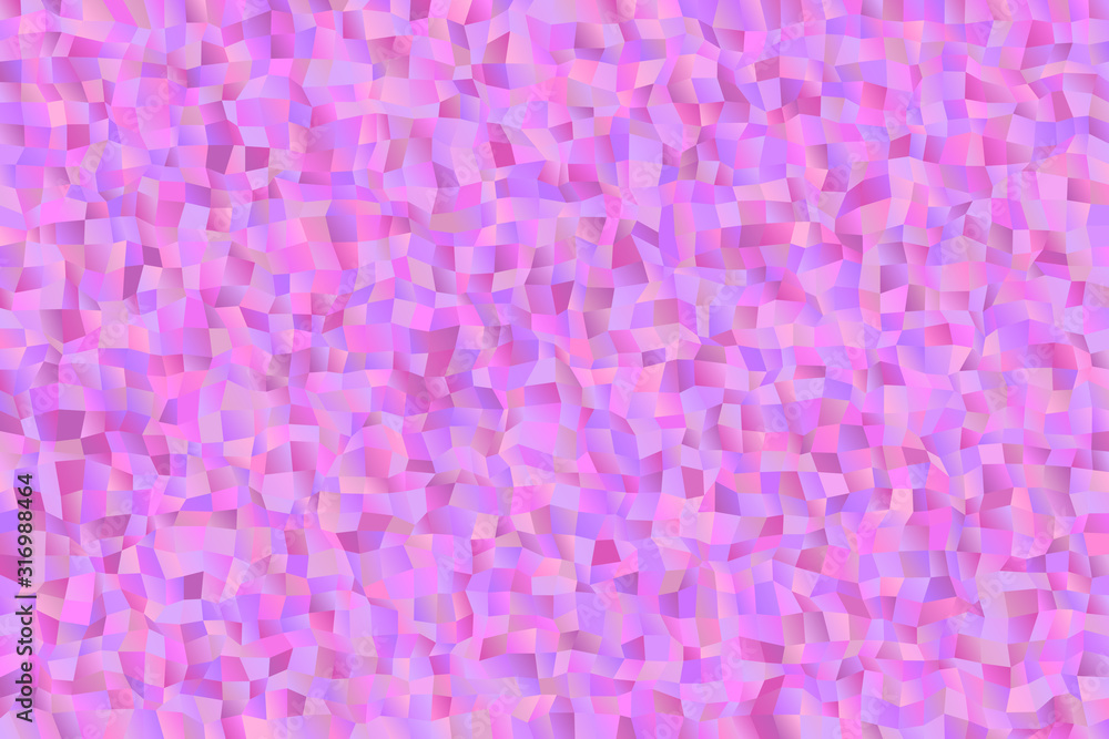 Poster random geometrical mosaic rectangle website background - chaotic geometric vector graphic