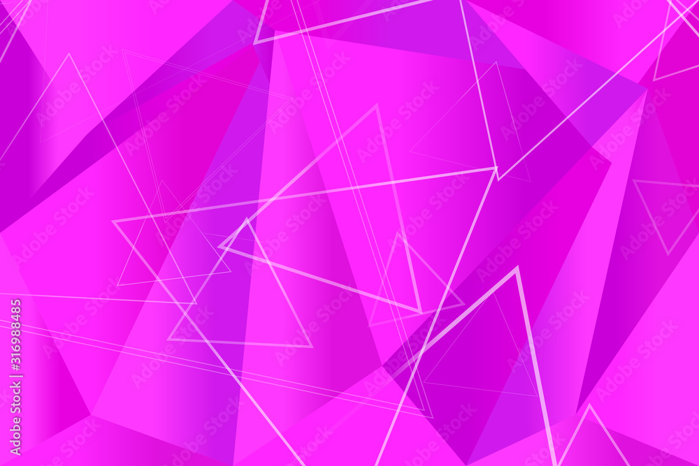 Poster random gradient geometrical triangle polygon web page background - geometric abstract vector graphic