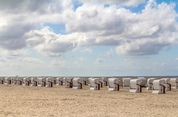 beach chairs in Northern Germany