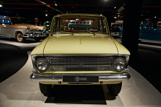 Moskvich-408. Soviet old car. Retro car. Classic Car exhibition - Heydar Aliyev Center, Baku, Azerbaijan 26,04,2017