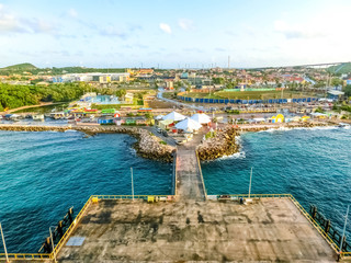 The Island Curacao is a tropical paradise in the Antilles in the Caribbean sea