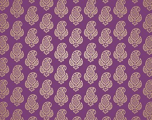 traditional paisley floral pattern , textile , Rajasthan, India	