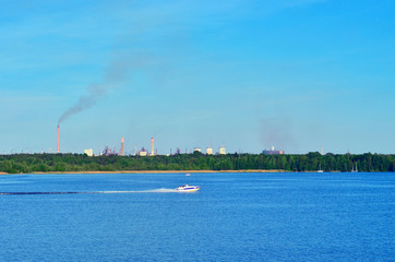 Pogoria IV - Huta Katowice i motorówka na wodzie © ChemiQ