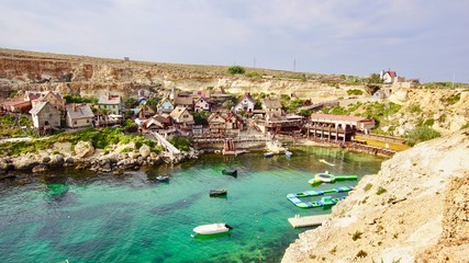 Fototapeta na wymiar Popeye Village Malta