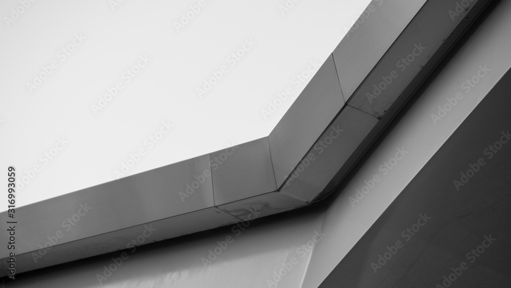 Leinwandbilder Abstract background architecture lines. modern architecture detail