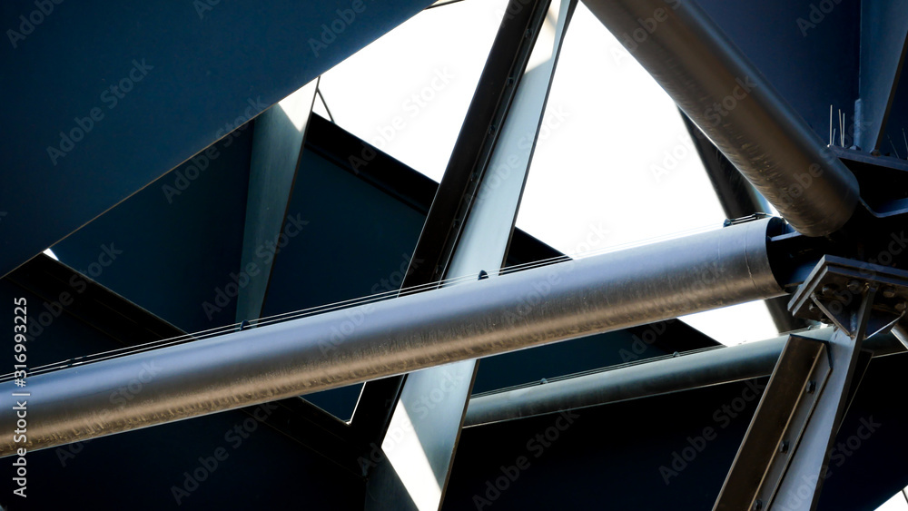 Leinwandbilder abstract background architecture lines. modern architecture detail