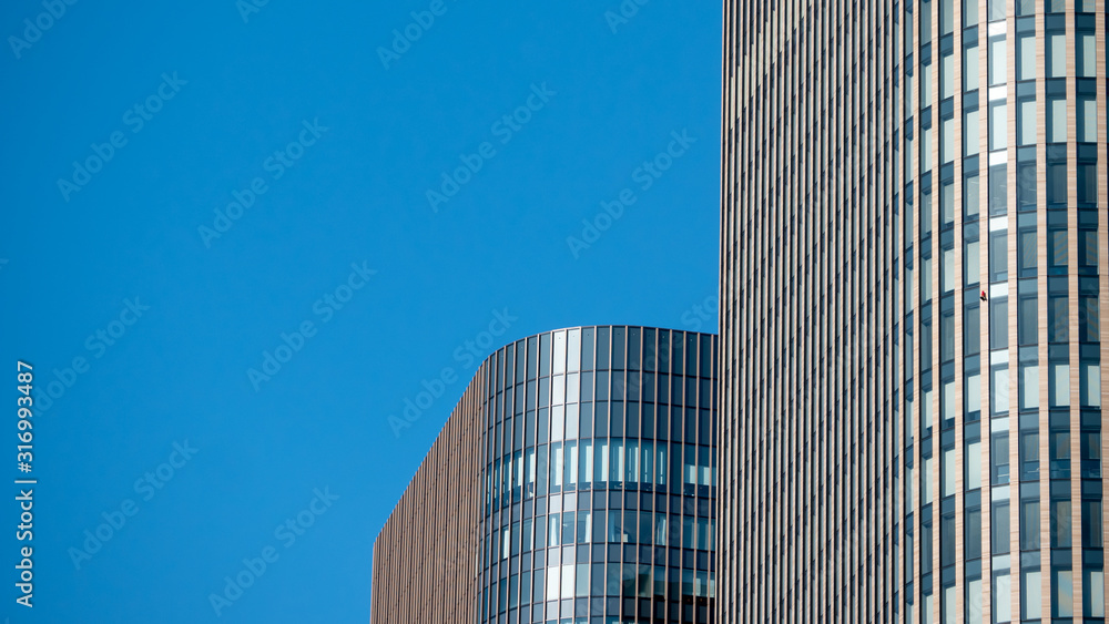 Leinwandbilder Abstract background architecture lines. modern architecture detail