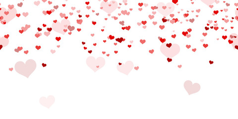 seamless confetti hearts background