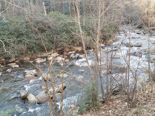 water, stream, river, nature, forest, tree, spring, mountain, waterfall, landscape, stone, rocks, creek, rock, trees, cascade, green, park, wood, fall, flowing, natural, grass, cold, winter