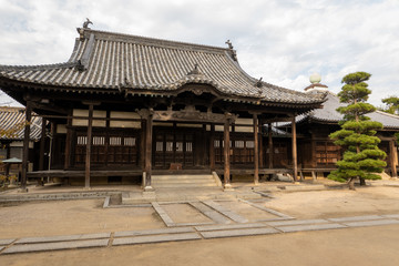 Naklejka premium 観龍寺の本堂