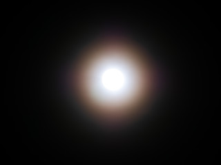 Moon Shows The Radial as White Light