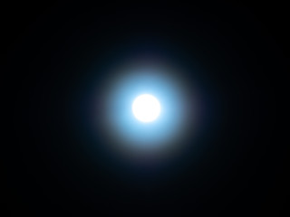 Moon Shows The Radial as Blue Light