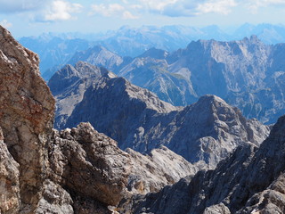 Rocky outcrop in the alps