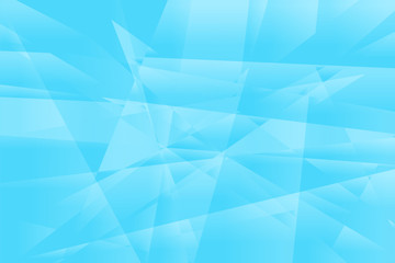 Blue light. Winter low-poly banner. Vector 3D design template. Geometric background with ice texture.