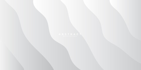 Grey white abstract background with liquid wave gradient color for presentation design. Suit for business, corporate, institution, conference, party, festive, seminar, and talks.