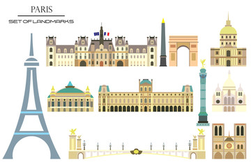 Paris colorful vector 1