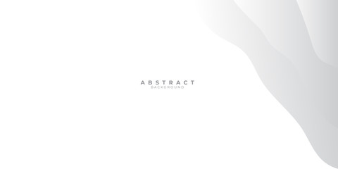 Grey white abstract background with liquid wave gradient color for presentation design. Suit for business, corporate, institution, conference, party, festive, seminar, and talks.