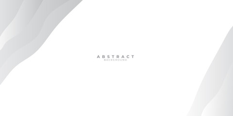 Grey white abstract background with liquid wave gradient color for presentation design. Suit for business, corporate, institution, conference, party, festive, seminar, and talks.