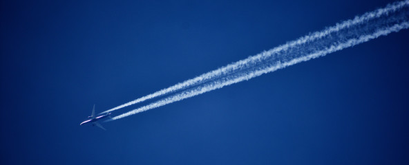 airplane in the sky