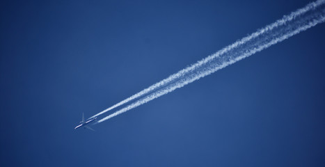 airplane in the sky